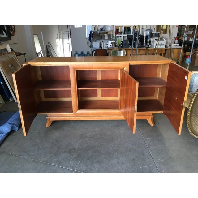 James Mont Style Sideboard W/ Carved Art Sculpture - 7