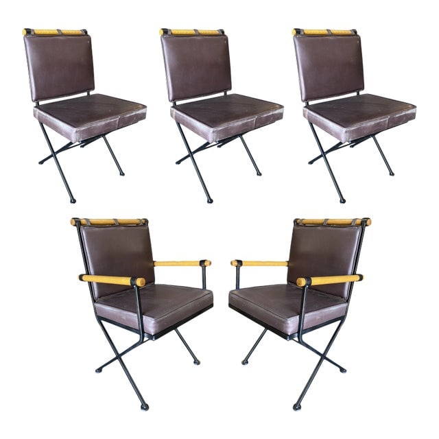 Mid Century "Directors Chair" Chairs in the Style of Cleo Baldon - Set of 5 (1 of 13)
