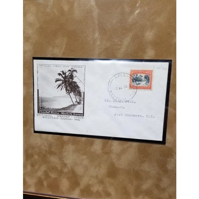 Framed Set of Samoan Island Vintage Postcards - 2