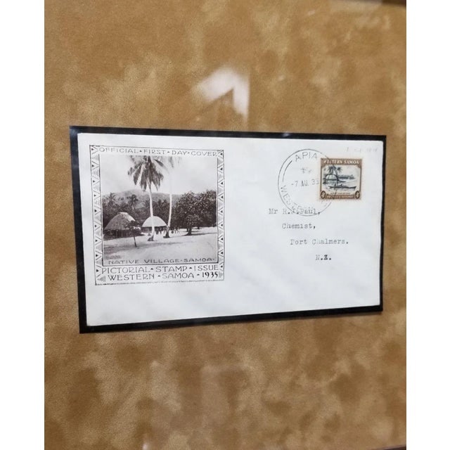 Framed Set of Samoan Island Vintage Postcards - 4