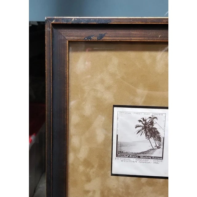 Framed Set of Samoan Island Vintage Postcards - 5