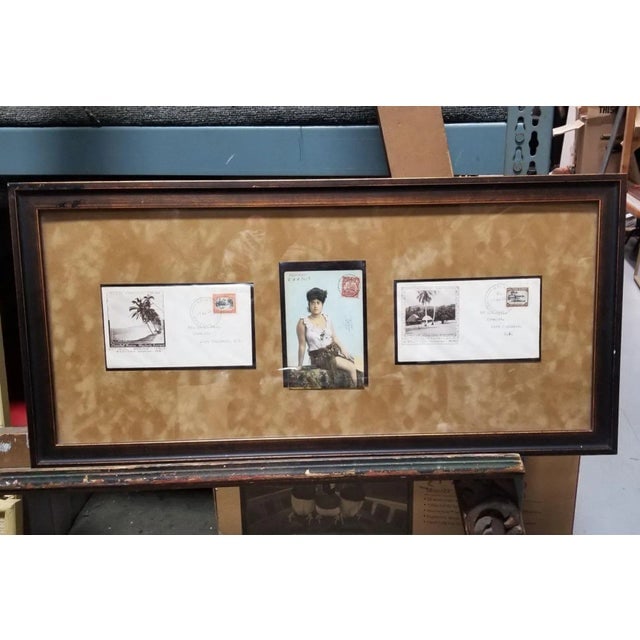 Framed Set of Samoan Island Vintage Postcards - 8