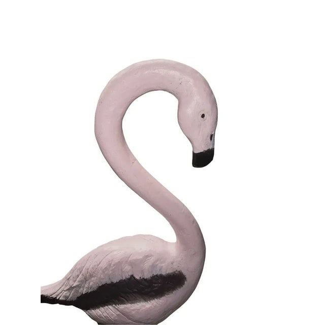Restored Vintage Life Size Pink Flamingo Statues - Full Size Pair - 6