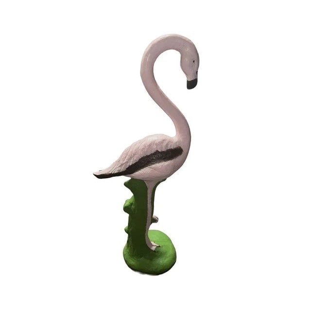 Restored Vintage Life Size Pink Flamingo Statues - Full Size Pair - 7