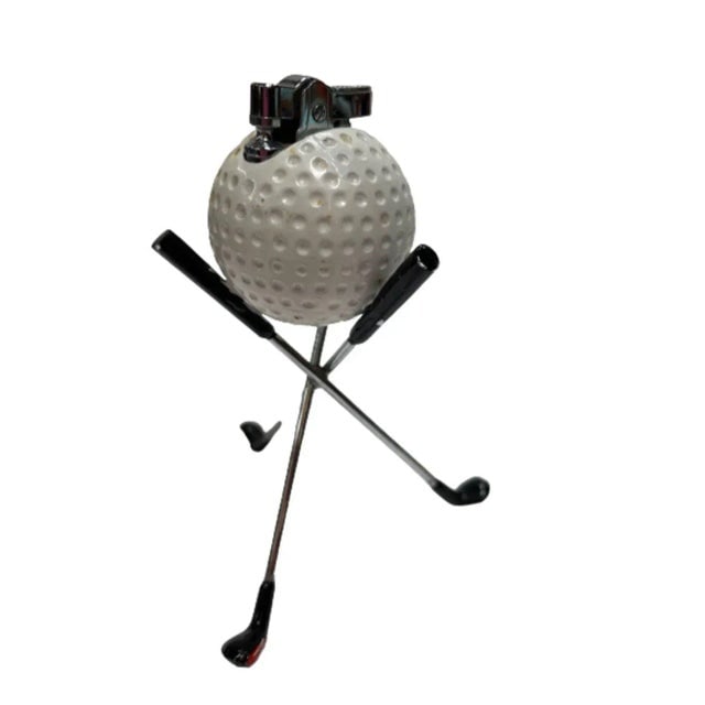 Mid Century Modern Novelty Pro Golf Ball Table Desk Lighter - 4