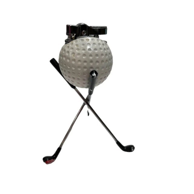 Mid Century Modern Novelty Pro Golf Ball Table Desk Lighter - 5