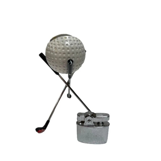 Mid Century Modern Novelty Pro Golf Ball Table Desk Lighter - 6