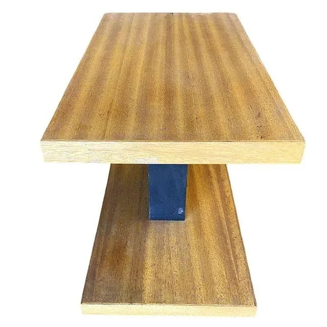 1950s Mid-Century Modern Walnut Two Tone Side Tables - A Pair - 3