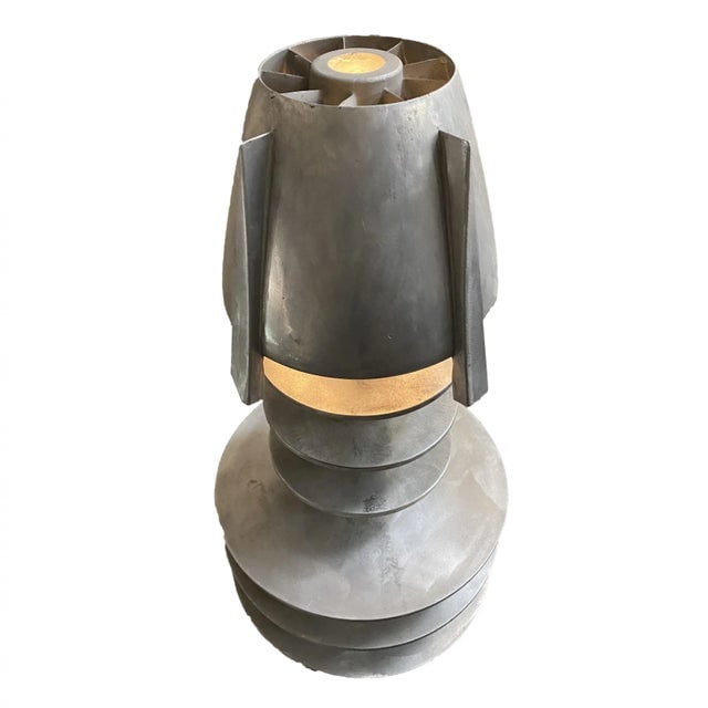 1980s Custom Made Aircraft Aluminum Airplane Turbine Blinker Lamp - 2