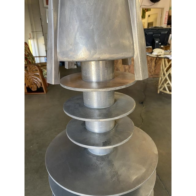 1980s Custom Made Aircraft Aluminum Airplane Turbine Blinker Lamp - 9