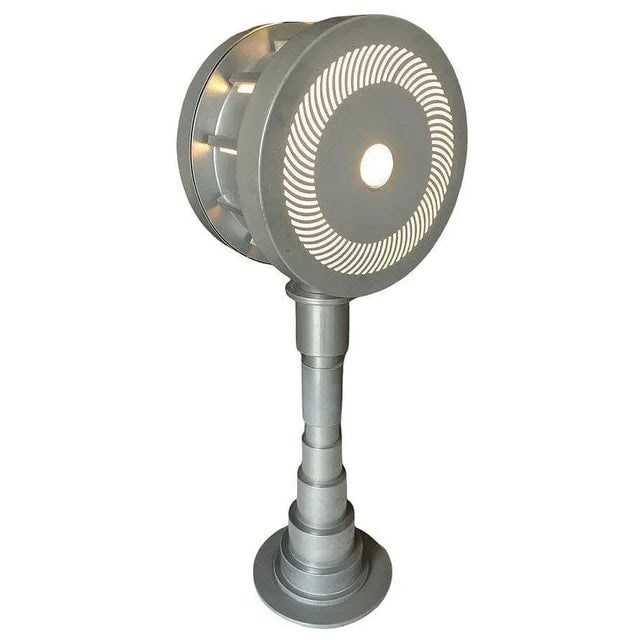 Post-Modern Futurist Enameled Futurist Steel Table Lamp 1990, 2 Available - 3