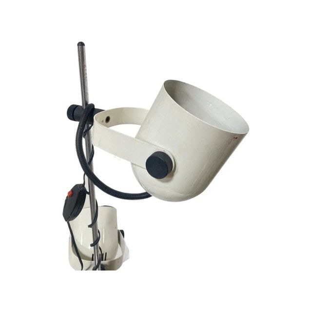 Italian Modern White Enameled Double Spot Floor Lamp, 1970 - 4