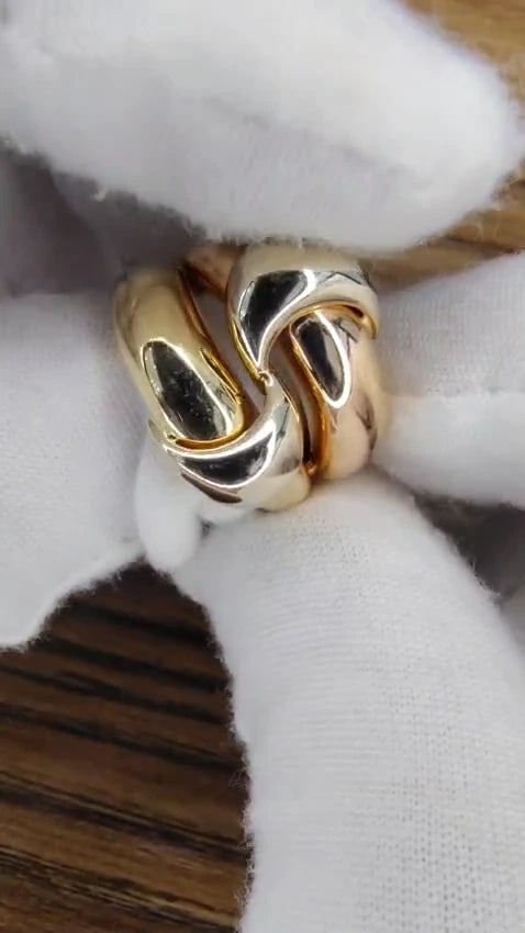 Mod Wrap Love Crest Ring 18kt Gold 12543 *v - 2