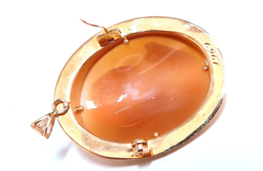 14kt Gold Cameo Gold Pin 1969** - 3
