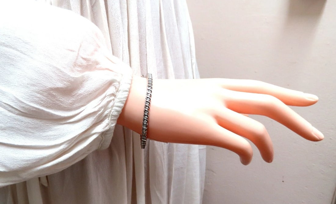 2.02ct Natural Diamonds Tennis Bracelet 14kt 7 Inch** - 6