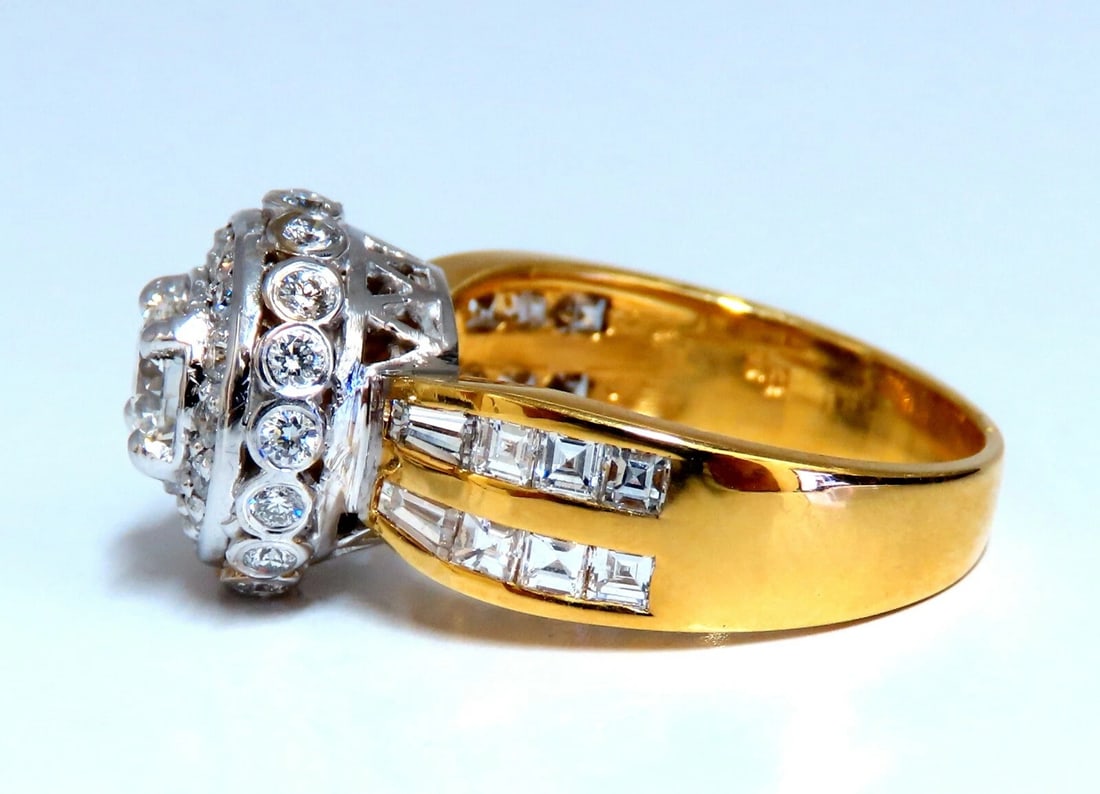 GIA Certified .59ct round cut diamond Raised Crown ring Flush 14Kt gold *v - 3