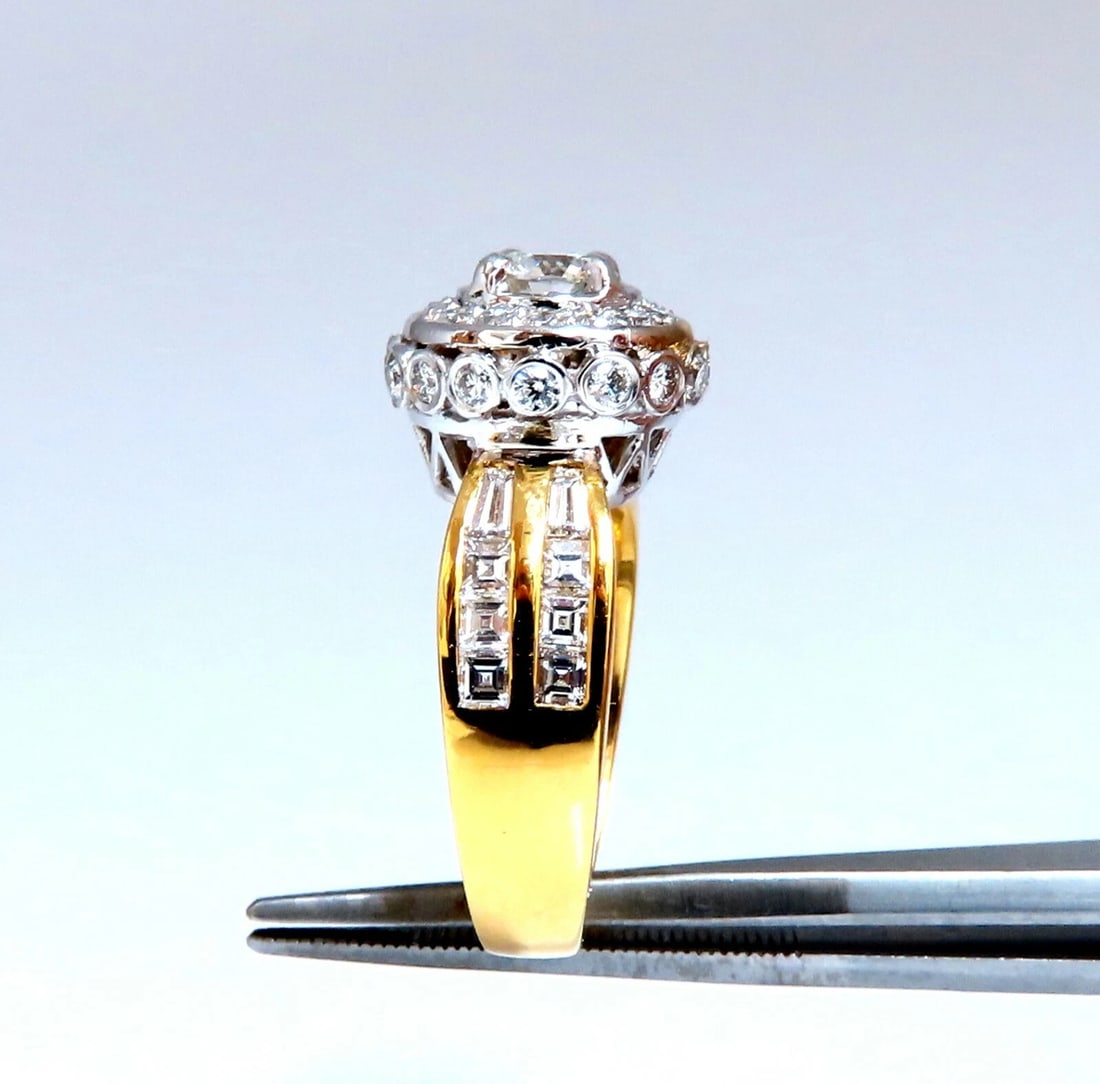 GIA Certified .59ct round cut diamond Raised Crown ring Flush 14Kt gold *v - 6