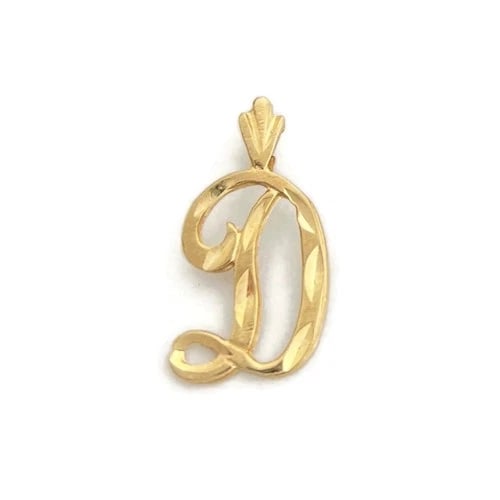 Vintage Letter D Initial Necklace Pendant Charm 14K Yellow Gold, .67 Grams: Vintage Letter D Initial Necklace Pendant Charm 14K Yellow Gold, .67 Grams This is such a lovely charm pendant that can fit on the chain of your choice. Please let us know if you have any questions. M