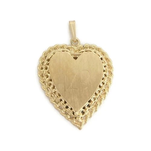 Vintage 1980's Letter L Heart Locket Necklace Pendant 14K Yellow Gold, 6.76 Gram: Vintage 1980's Letter L Heart Locket Necklace Pendant 14K Yellow Gold, 6.76 Gram This is such a lovely locket pendant that can fit on the chain of your choice. Please let us know if you have any quest