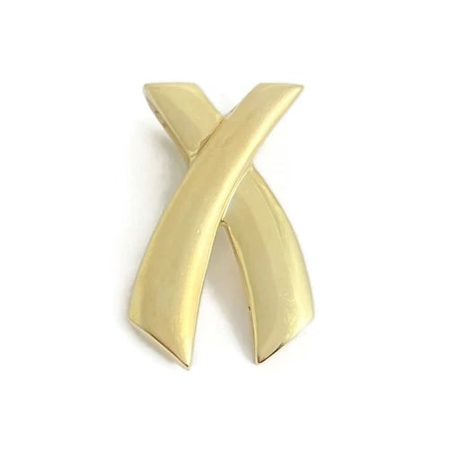 Vintage X Necklace Pendant 14K Yellow Gold, 6.57 Gr: Vintage X Necklace Pendant 14K Yellow Gold, 6.57 Gr This is a unique pendant that can be worn on the necklace chain of your choice. Please let us know if you have any questions. Metal: 14K yellow
