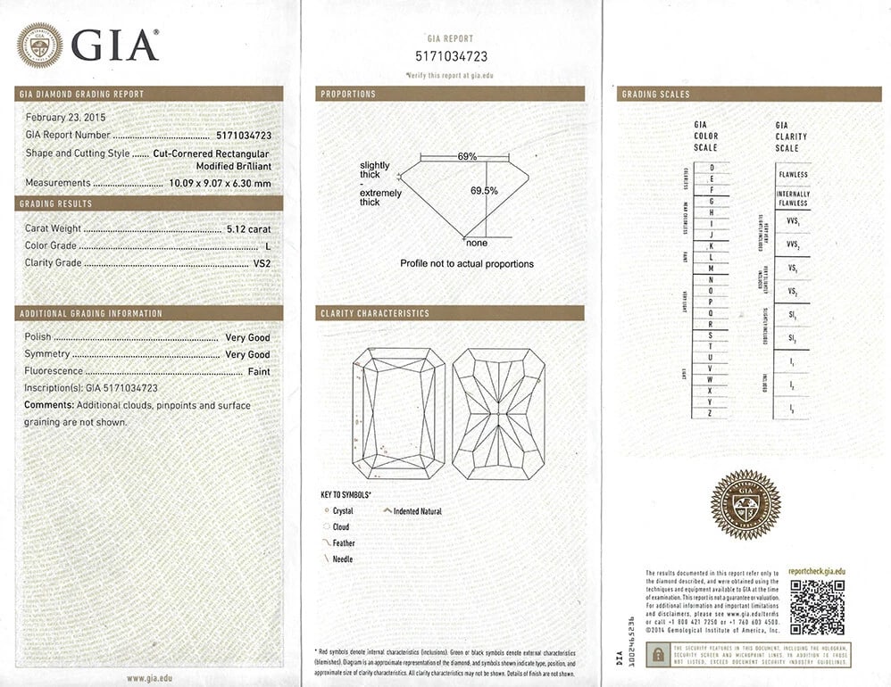 Diamond Stud EARRINGS 14k White Gold Over 5-ct Each GIA Reports Estate Jewelry - 4