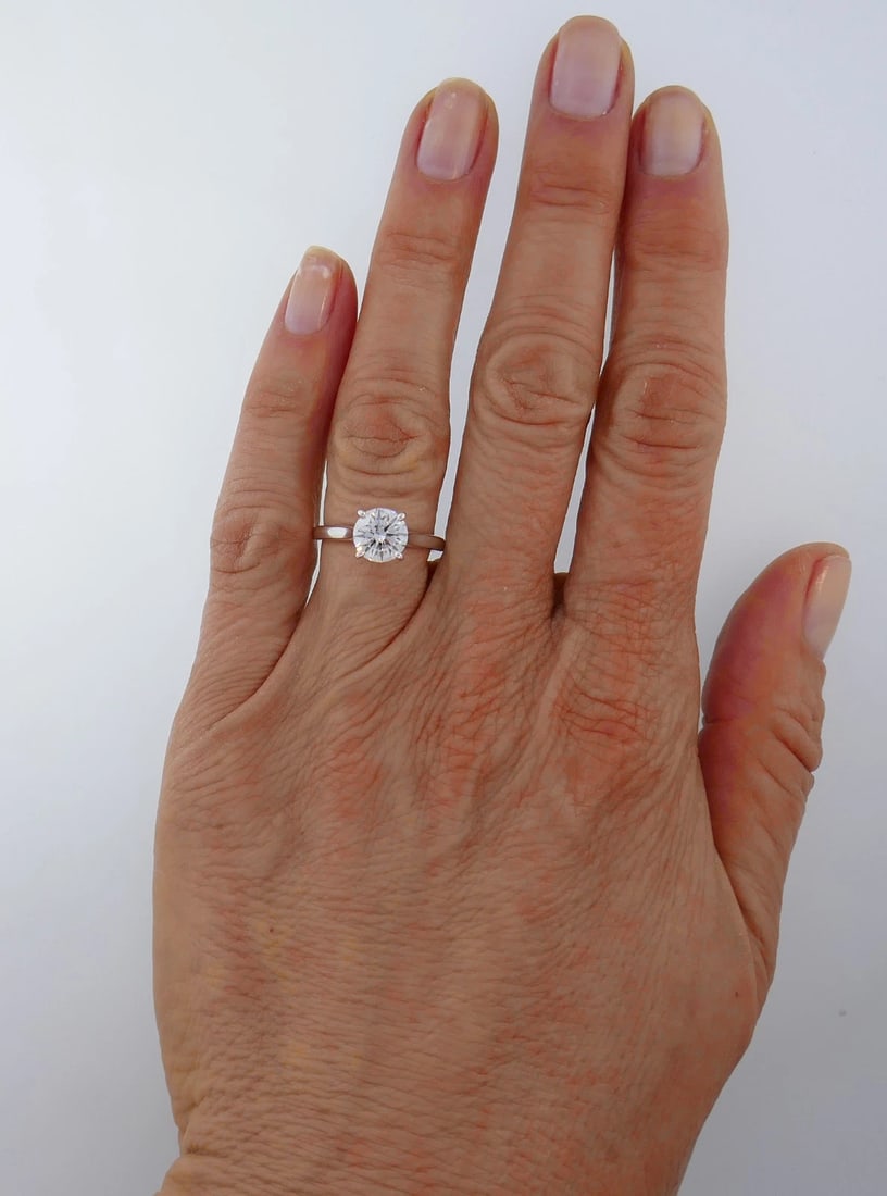 CARTIER 1.50-ct D VS1 GIA Diamond Platinum RING Engagement Solitaire - 5
