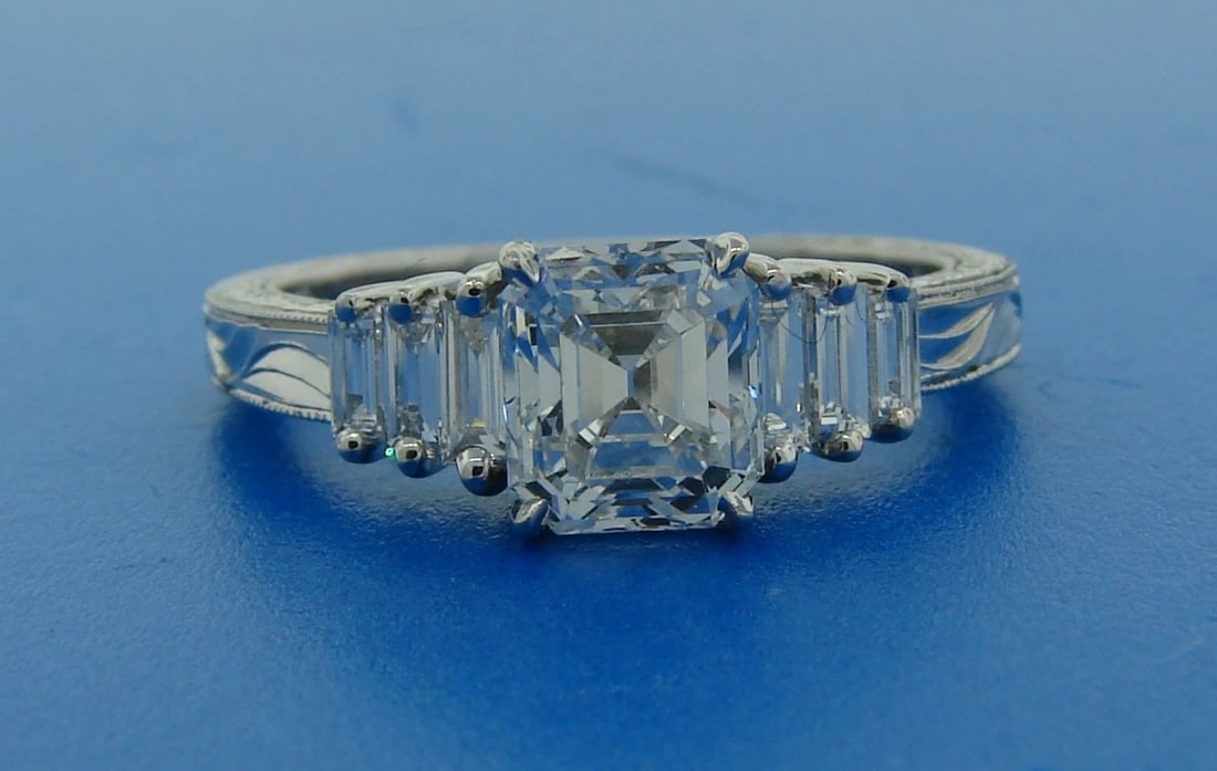 Classy and Timeless 1.38-ct DIAMOND (G VS1) WHITE GOLD RING - Her Answer is YES! - 3
