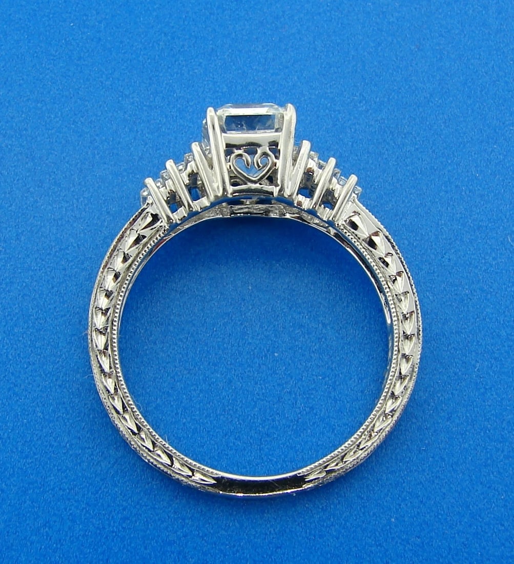Classy and Timeless 1.38-ct DIAMOND (G VS1) WHITE GOLD RING - Her Answer is YES! - 7