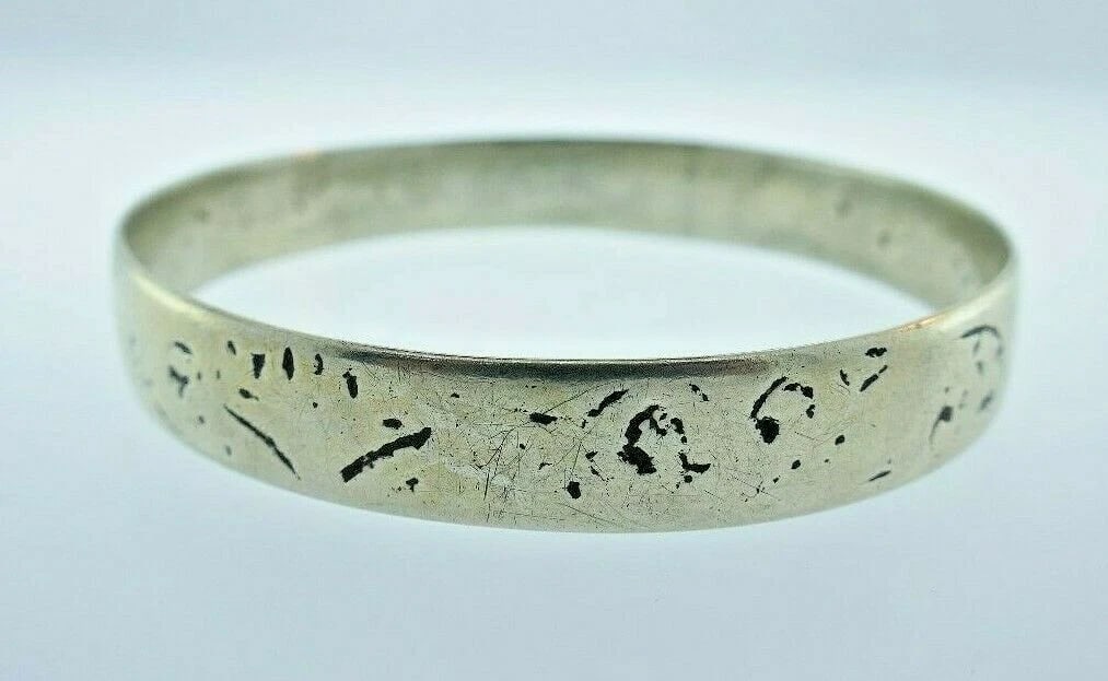 TRENDY Sterling Silver Bangle Bracelet - 2