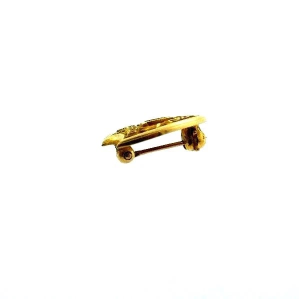 VINTAGE 14k Yellow Gold & Enamel Police Service Pin - 3