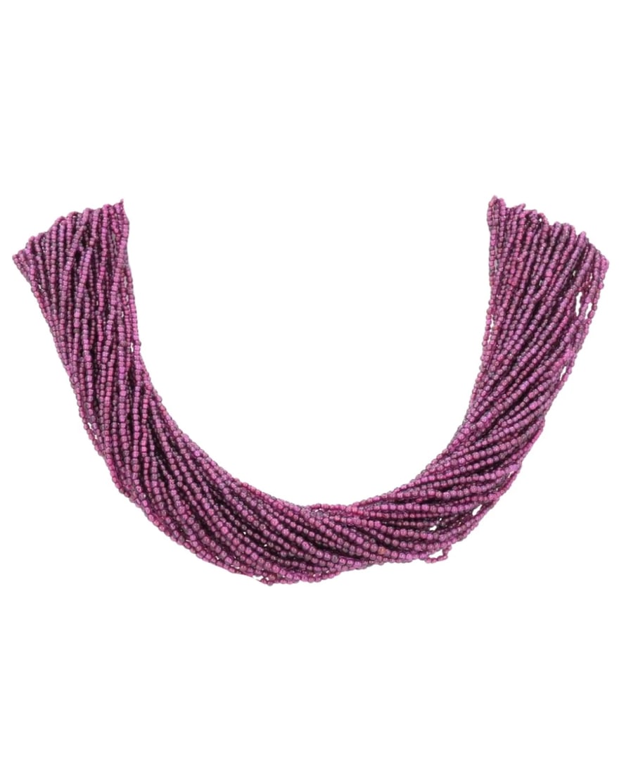 Percossi Papi Collar Necklace Bead Enamel Micropearl - 3