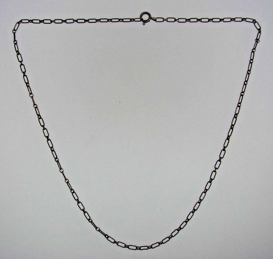 COOL Sterling Silver Link Necklace Vintage - 2