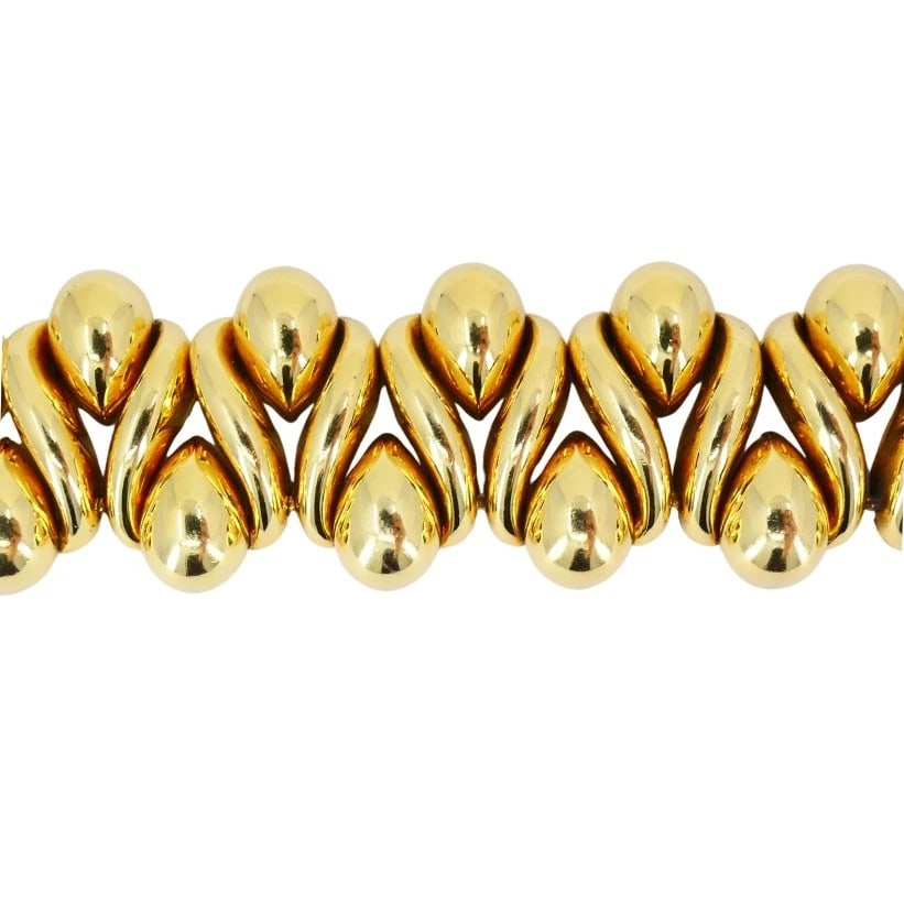 Rene Boivin Vintage Gold Link Bracelet 18k - 9