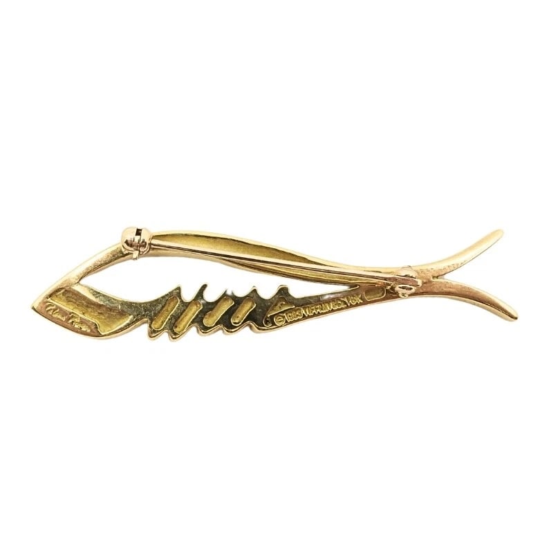 Tiffany & Co. Paloma Picasso Fish 18k Gold Brooch - 5
