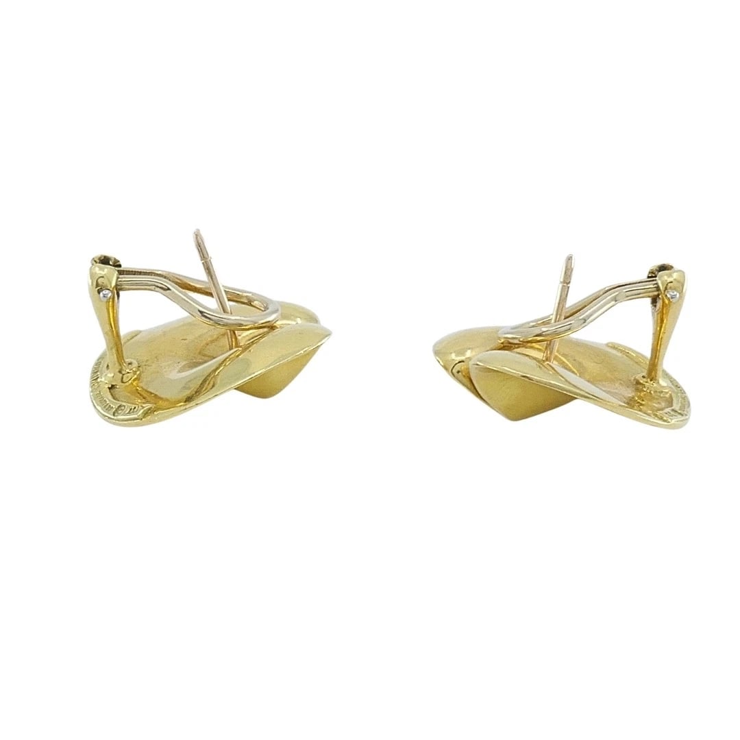 Angela Cummings Tiffany & Co. 18k Gold Lily Pad Earrings - 6