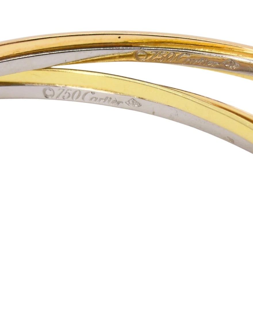 Cartier Trinity Hoop Earrings Tri-Color Gold - 5