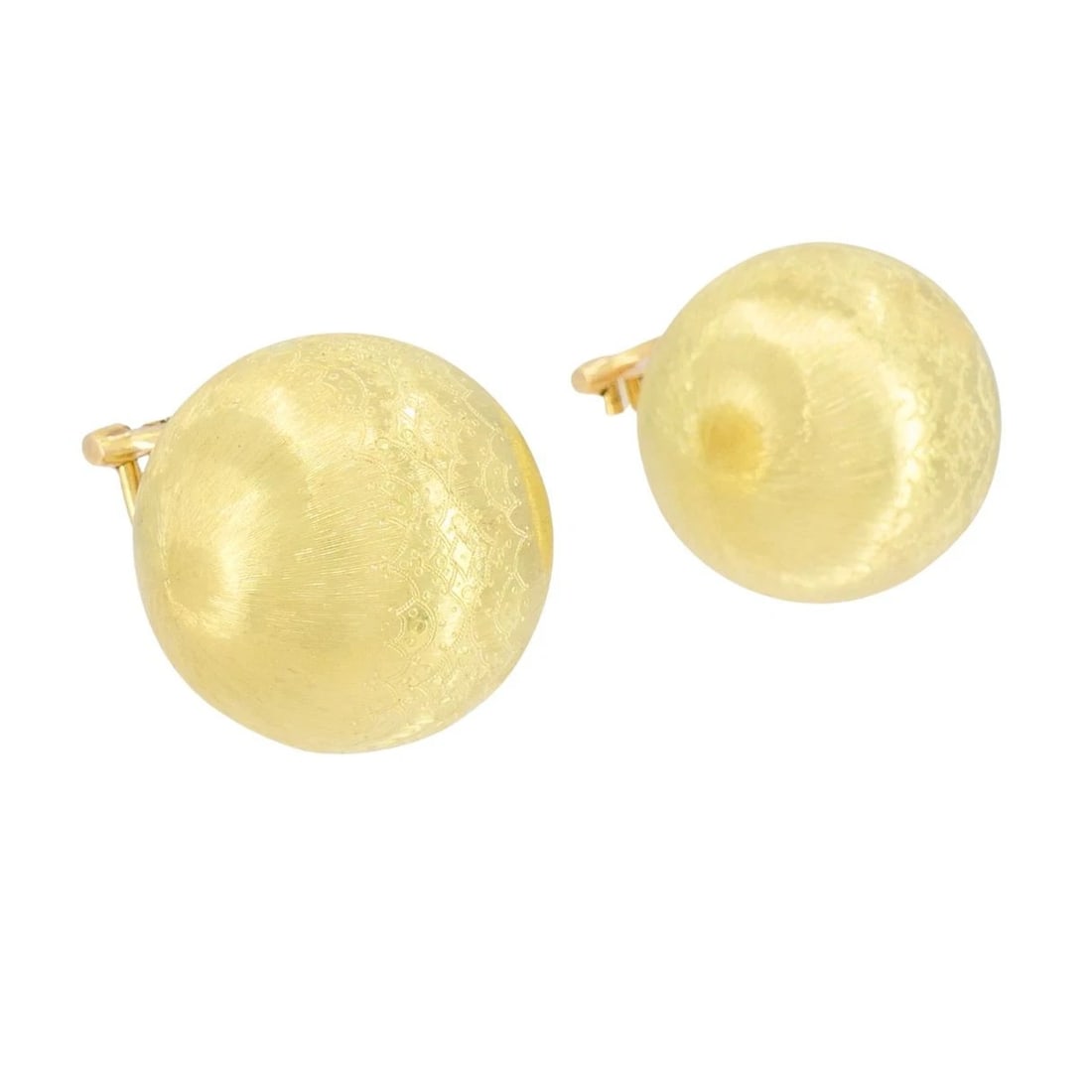 Vintage Buccellati 18k Gold Ball Earrings - 5
