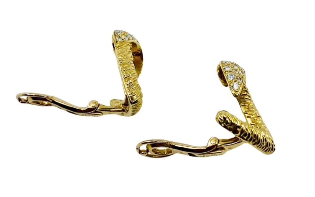 Boucheron Heart Earrings Diamond 18k Gold - 4