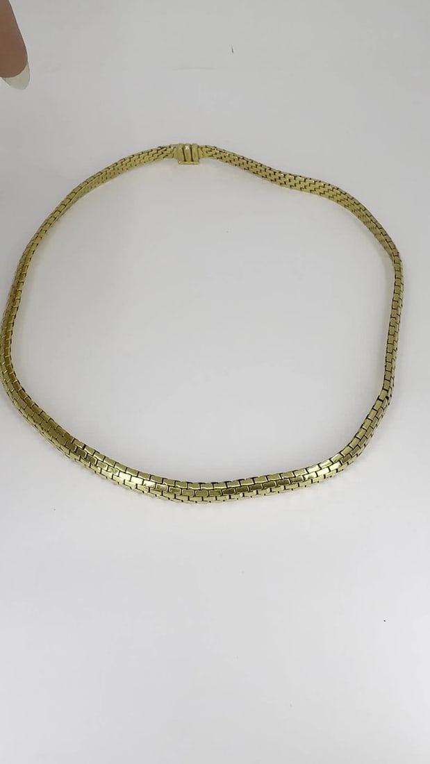 Cartier Paris 18k Gold Flexible Link Collar Necklace, Mid-Century - 2