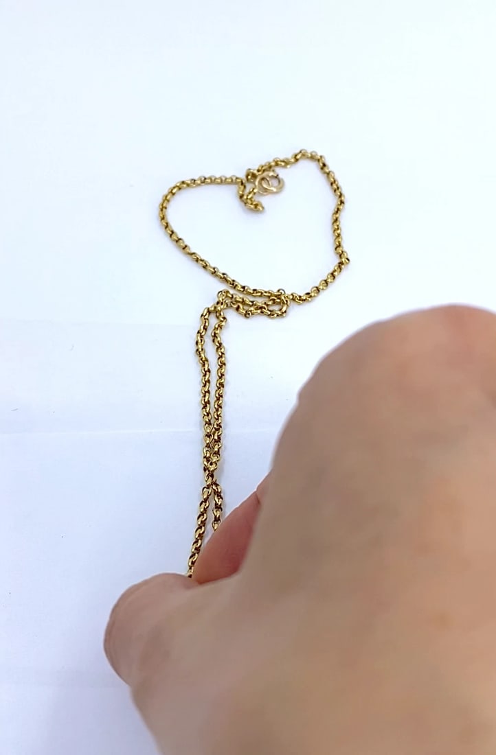 14k Gold Diamond Lock & Key Pendant Necklace - 2