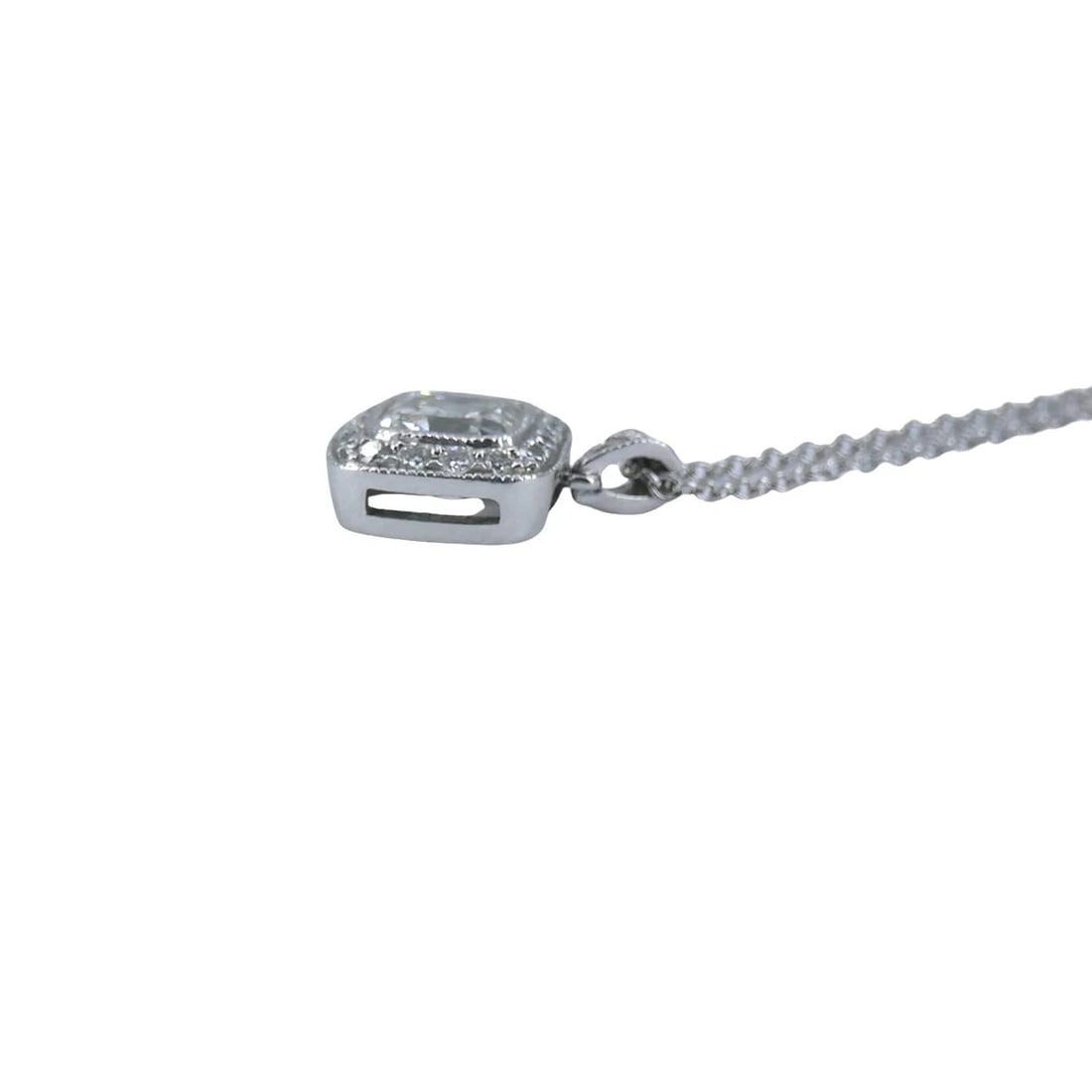 Tiffany & Co. Legacy Platinum Diamond Pendant Necklace - 15