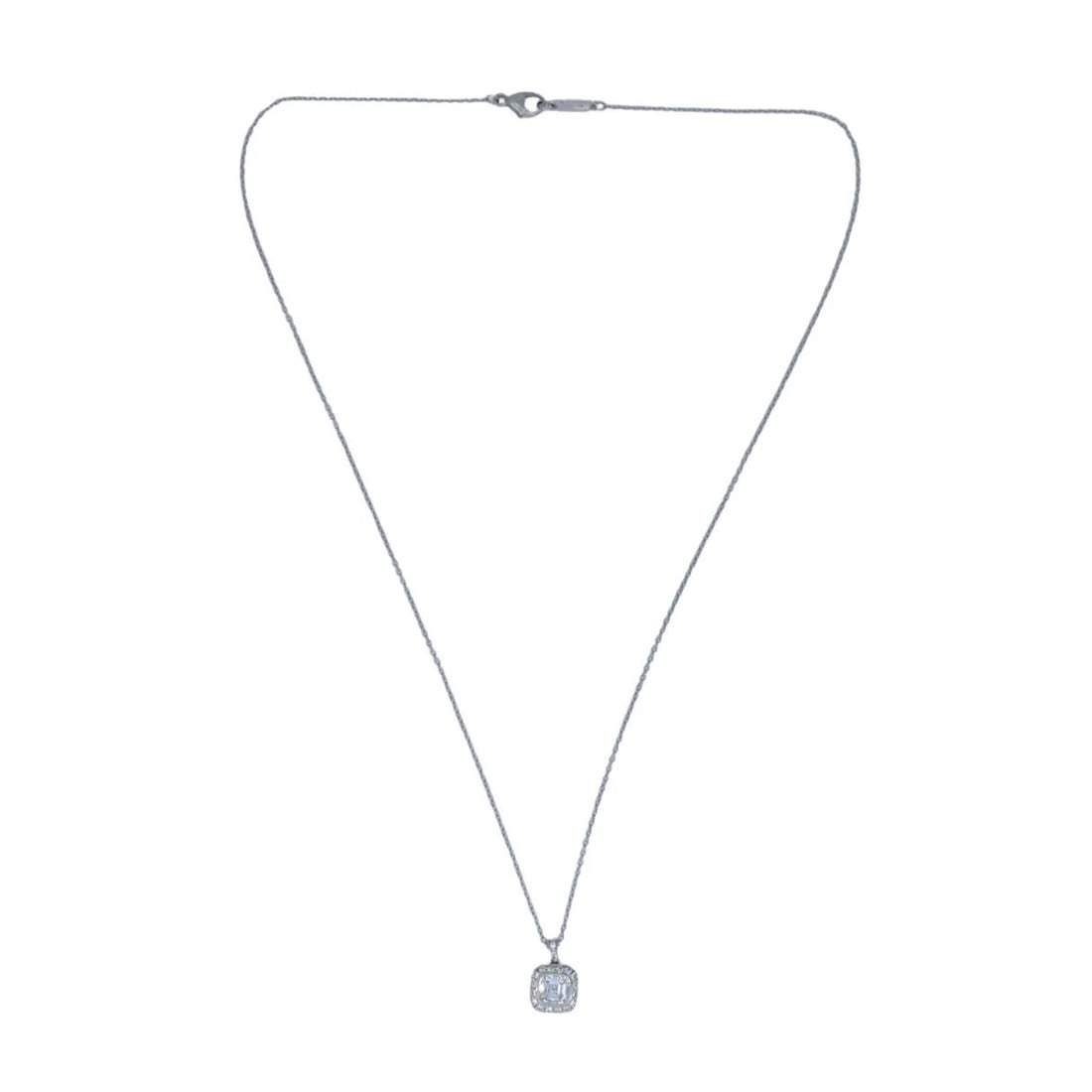Tiffany & Co. Legacy Platinum Diamond Pendant Necklace - 4