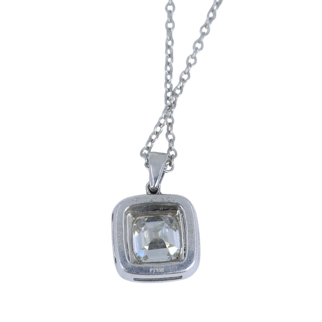 Tiffany & Co. Legacy Platinum Diamond Pendant Necklace - 7