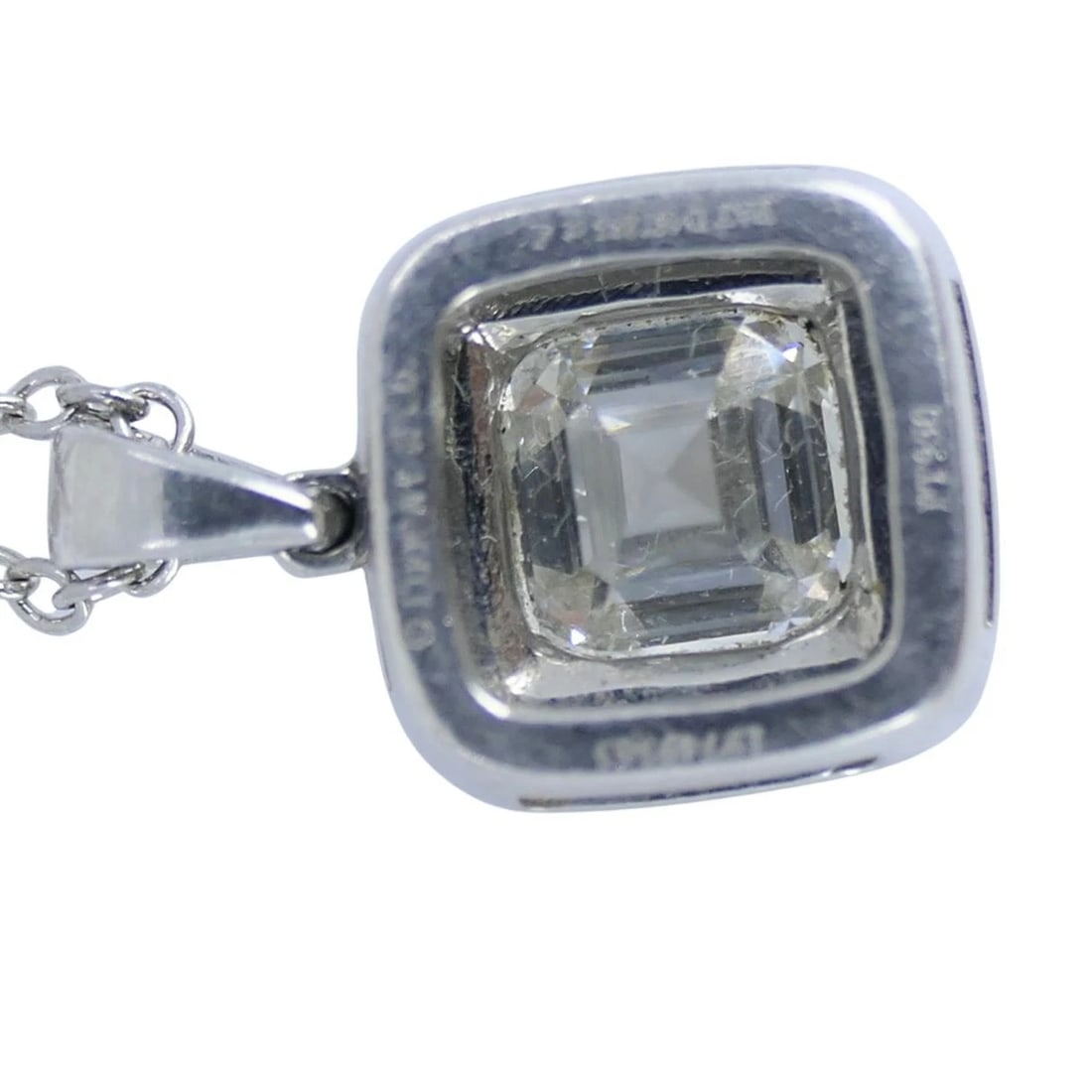Tiffany & Co. Legacy Platinum Diamond Pendant Necklace - 9
