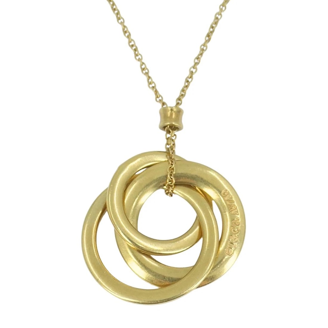 Tiffany & Co. 1837 Triple Interlocking Circles Pendant 18K Yellow Gold - 7
