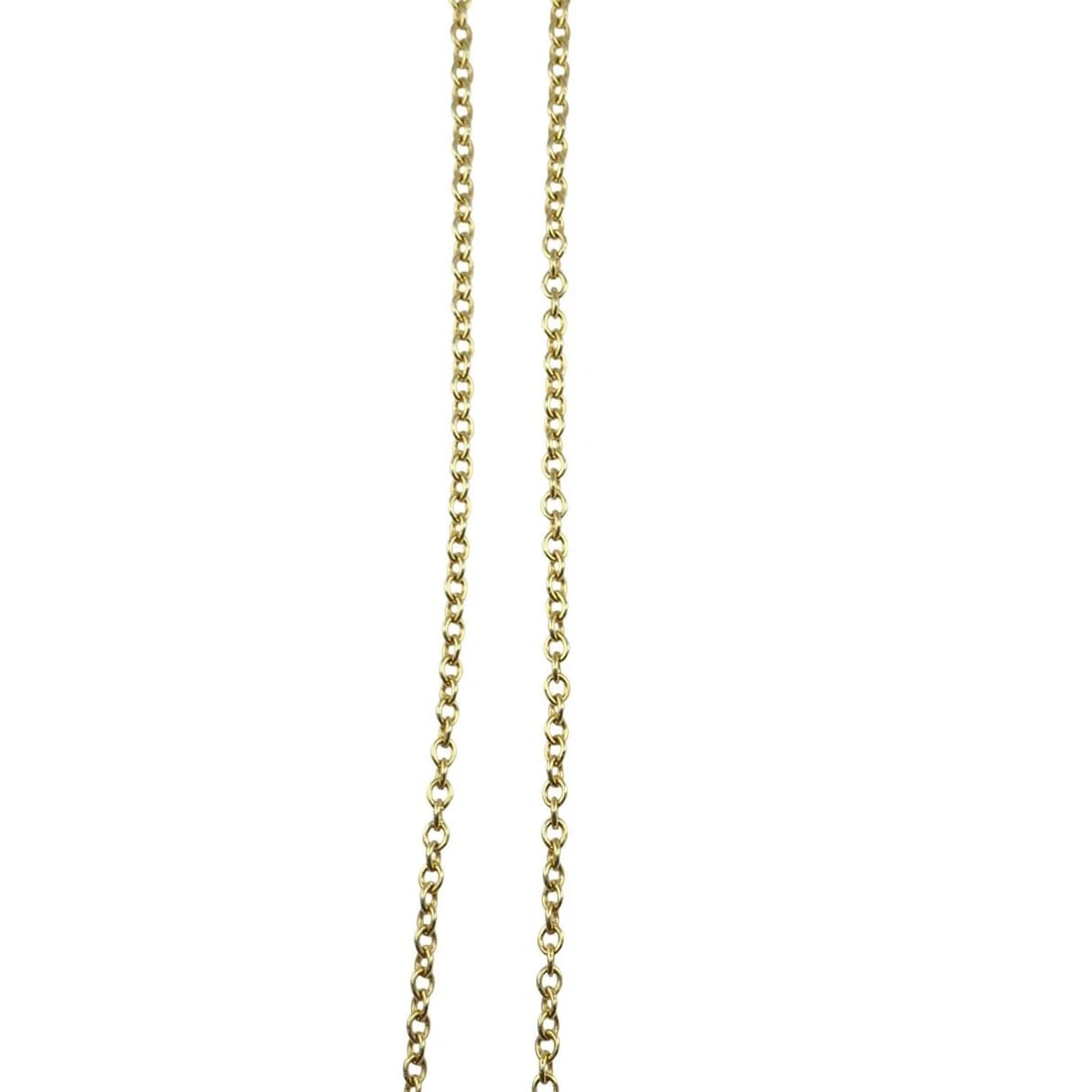 Tiffany & Co. 18k Gold Diamond Clover Flower Pendant Necklace - 13
