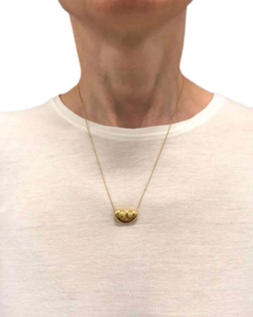 Tiffany & Co. Elsa Peretti Bean Necklace 18k Gold 18 mm - 9