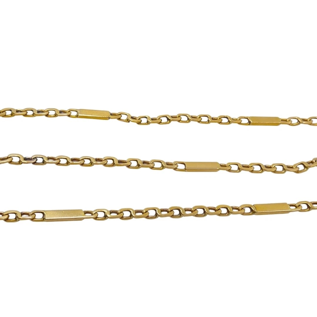 Vintage 14k Gold Cross Pendant Necklace - 9
