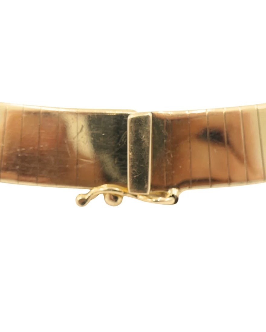 Italian Collar Necklace 14k Gold Estate Jewelry - 4