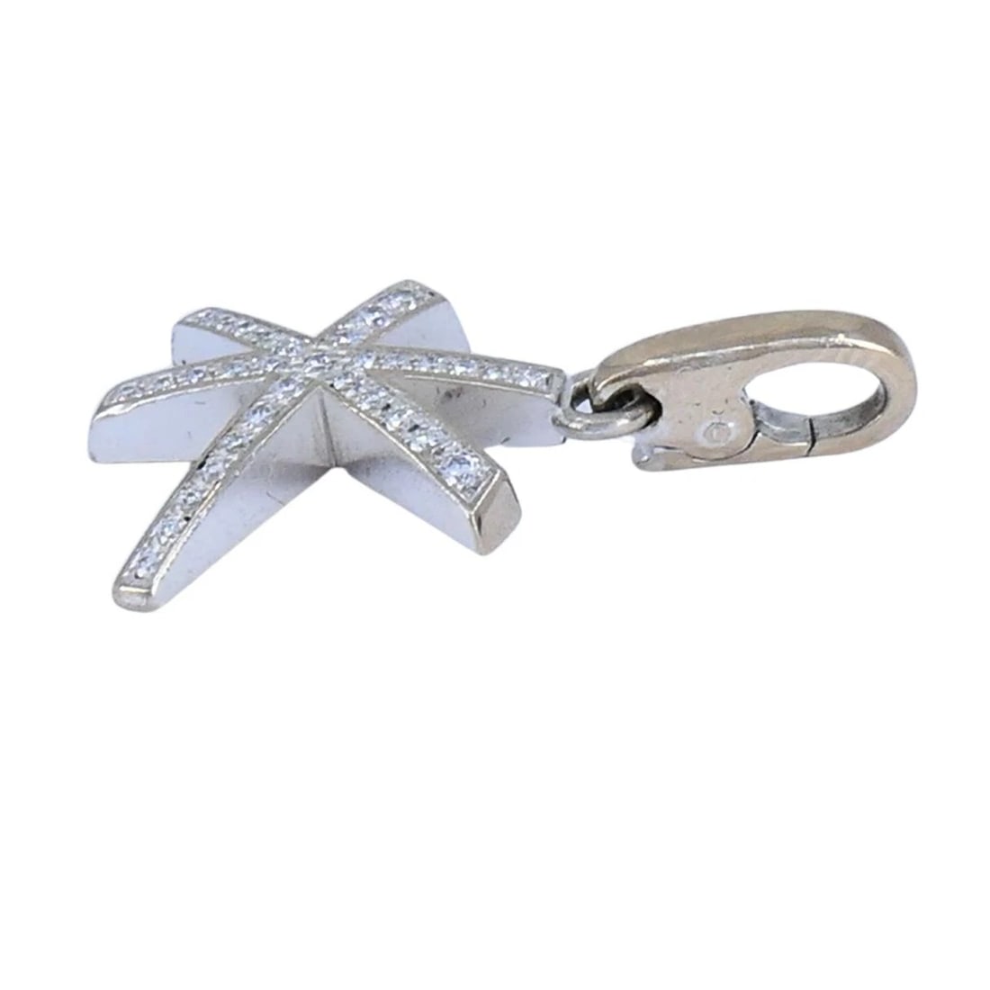 Cartier 18K White Gold Diamond Firework Charm Pendant - 6